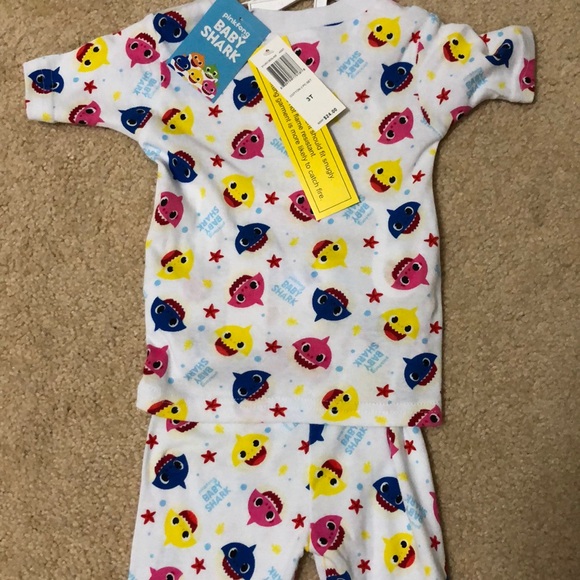 baby shark infant pajamas